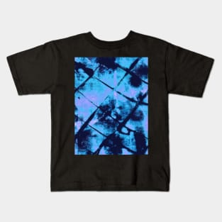 bleach art resist tie dye pattern Kids T-Shirt